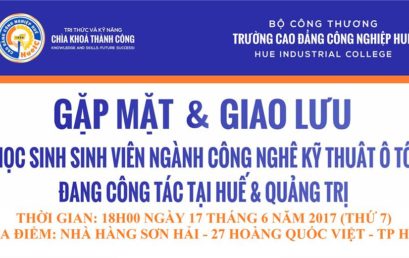 Sinh viên Công nghệ ô tô tụ hội