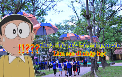 Chưa có giấy báo, làm sao nhập học?