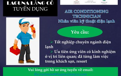 Tuyển dụng: Nhân viên kỹ thuật điện lạnh