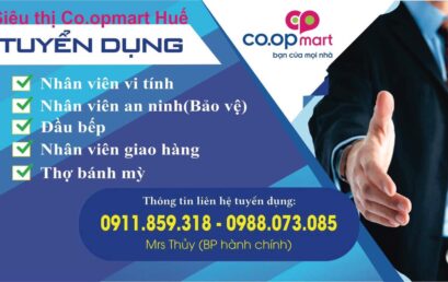 Co.opmart Huế tuyển dụng