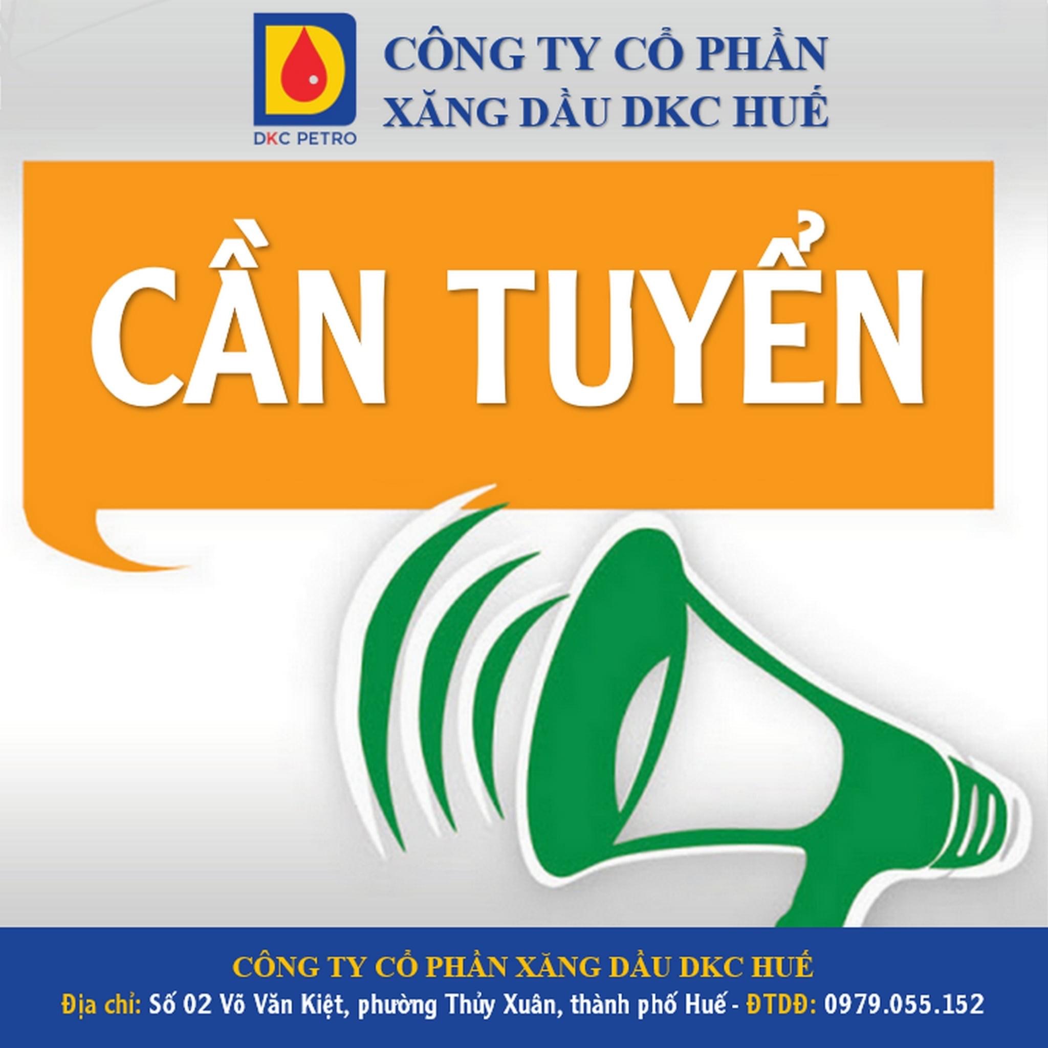 Xăng dầu DKC Huế tuyển dụng