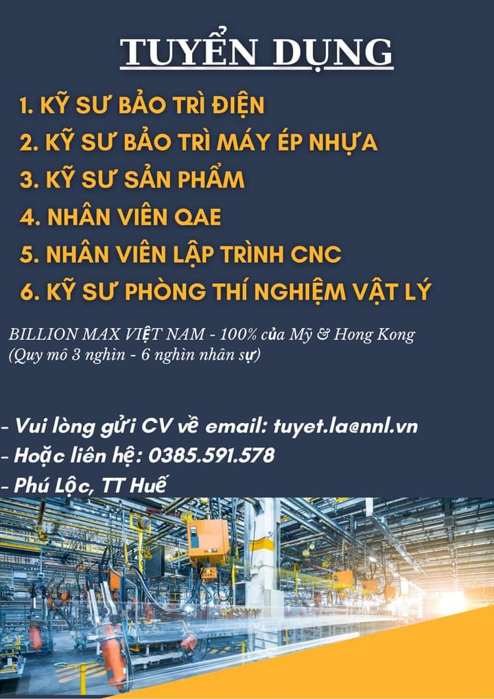 Thông tin tuyển dụng Thông tin tuyển dụng