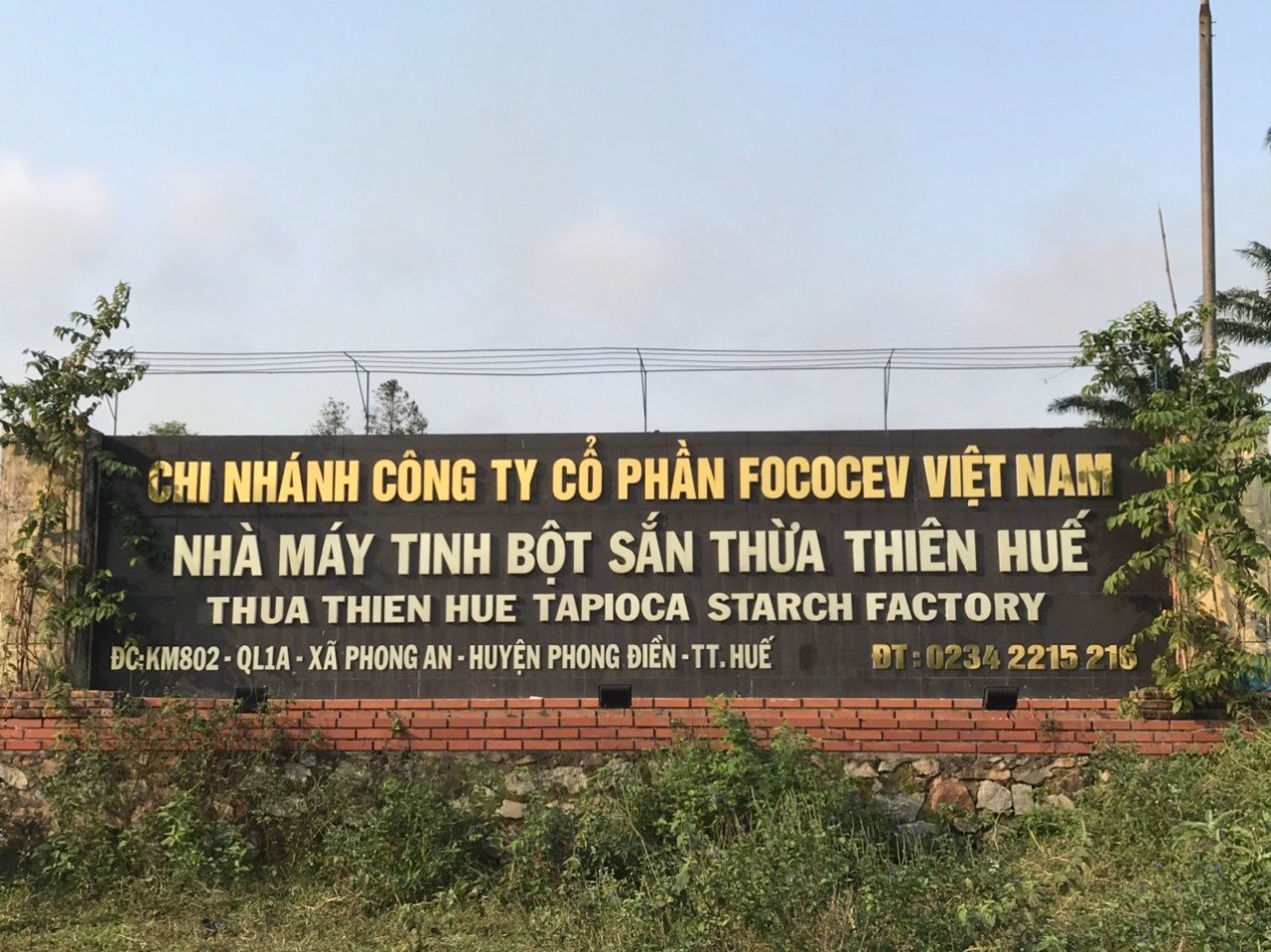 CHI NHÁNH CÔNG TY CỔ PHẦN FOCOCEV VIỆT NAM – NHÀ MÁY TINH BỘT SẮN THỪA THIÊN HUẾ TUYỂN DỤNG