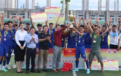 Bế mạc giải bóng đá học sinh khối 12 năm học 2021 – 2022 tranh cup HueIC-Sakico