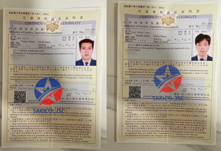 Cựu sinh viên HueIC được cấp tư cách lưu trú tại Nhật Bản làm việc theo diện kỹ sư