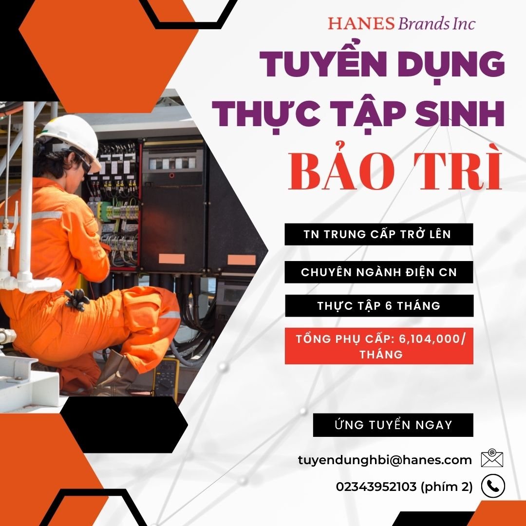 HBI TUYỂN DỤNG THỰC TẬP SINH