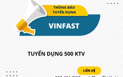 CHƯƠNG TRÌNH TUYỂN DỤNG ĐÀO TẠO 500 KỸ THUẬT VIÊN CHO CÁC XƯỞNG DỊCH VỤ (GARA) CỦA VINFAST TRÊN TOÀN QUỐC!!!