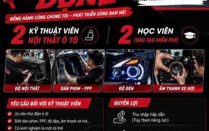 AUTO365 QUẢNG TRỊ TUYỂN DỤNG KỸ THUẬT VIÊN VÀ HỌC VIÊN NỘI THẤT Ô TÔ